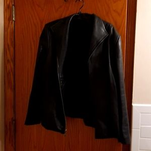 XL leather jacket,black. Worn once.